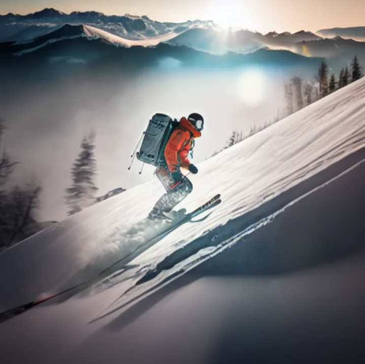 Skiing uphill